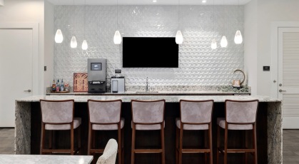 a resident kitchen
