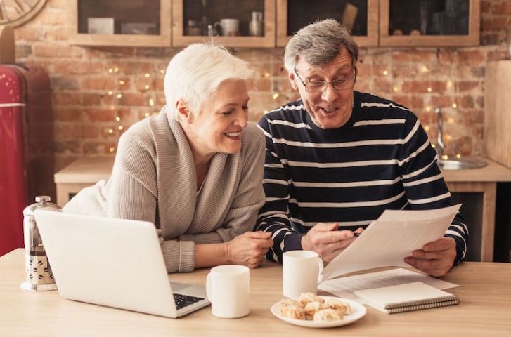 Couple Looking at Finances