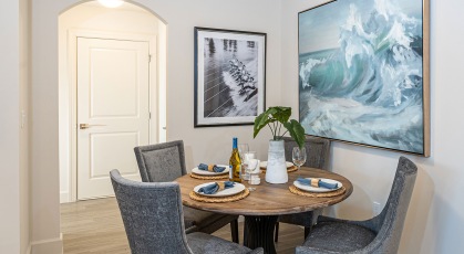 dining area with table and chairs