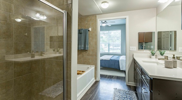 Spacious bathrooms with everything you need
