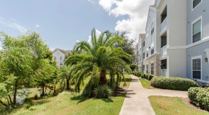 landscaped grounds and walkways